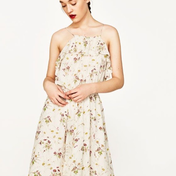 off white floral dress
